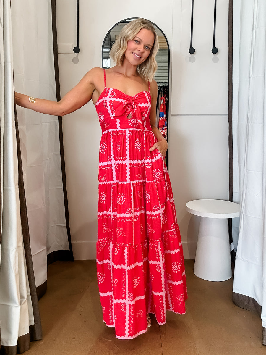 ROUGE HORIZON MAXI DRESS