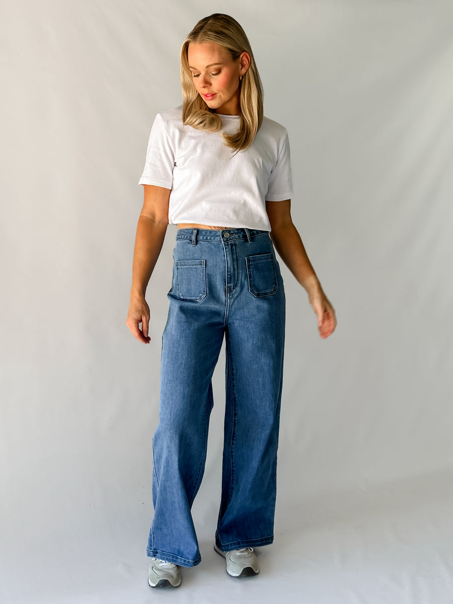 POSH JEANS - MID BLUE WASH