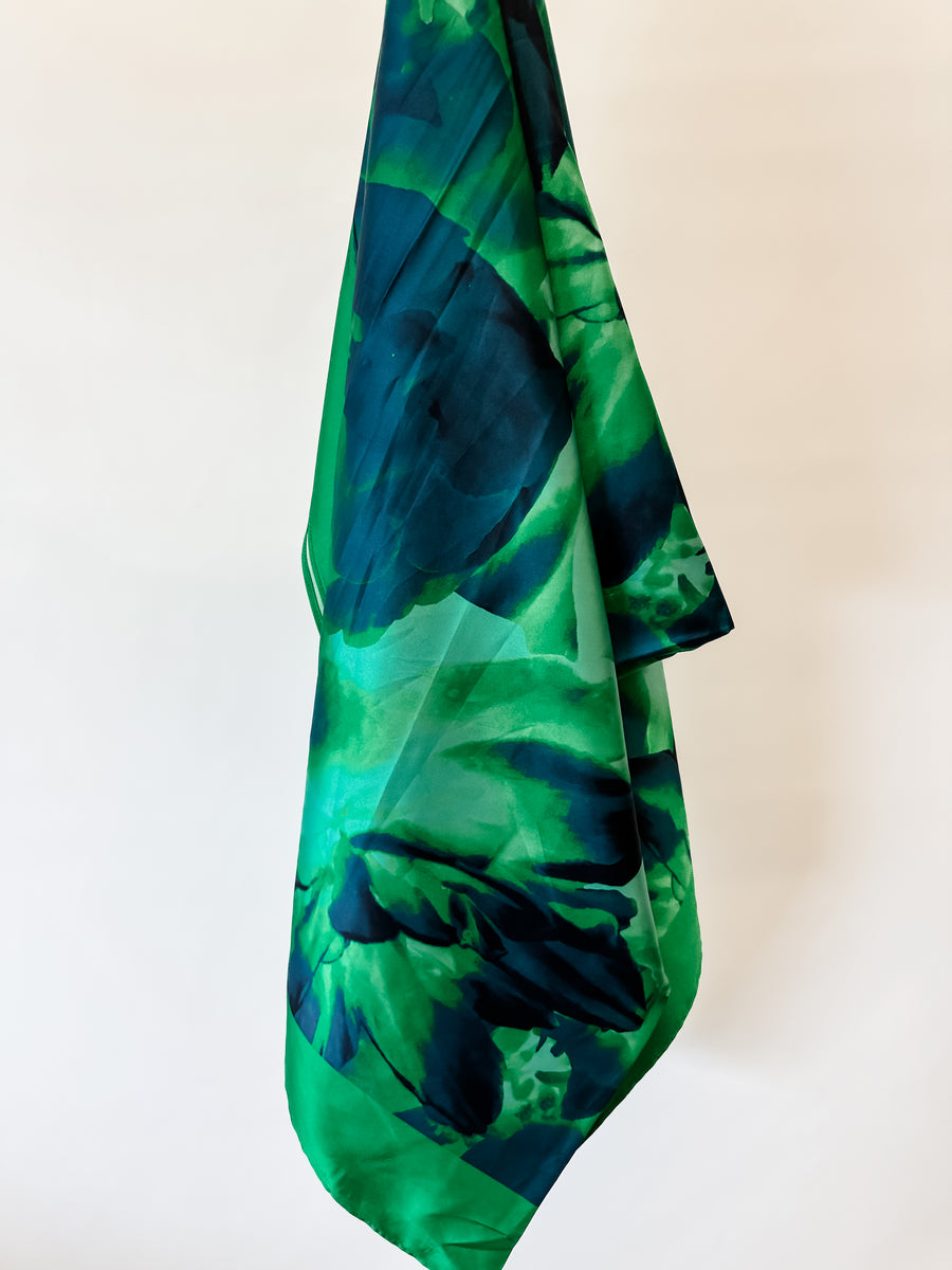 RHETT SCARF -  GREEN/BLUE