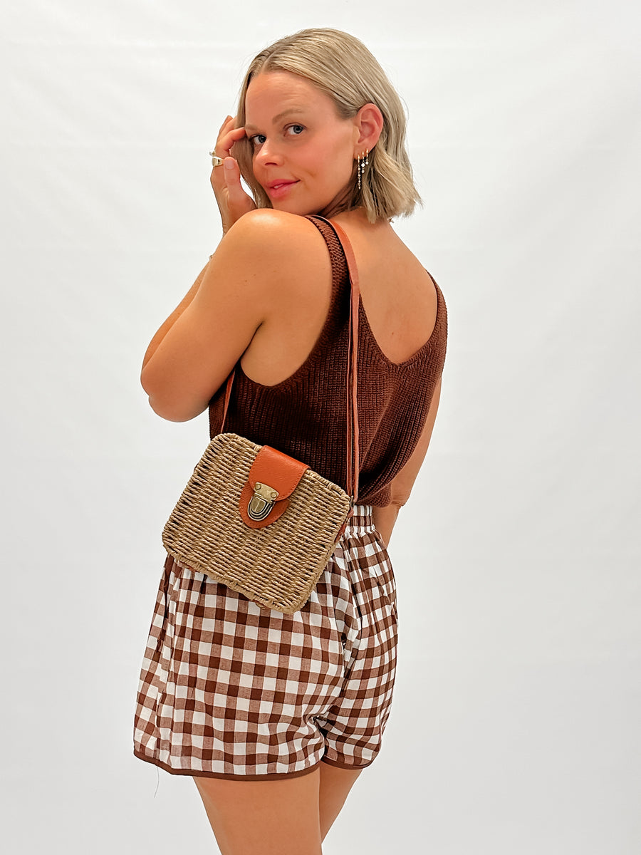 HAZE BAG - WOVEN TAN