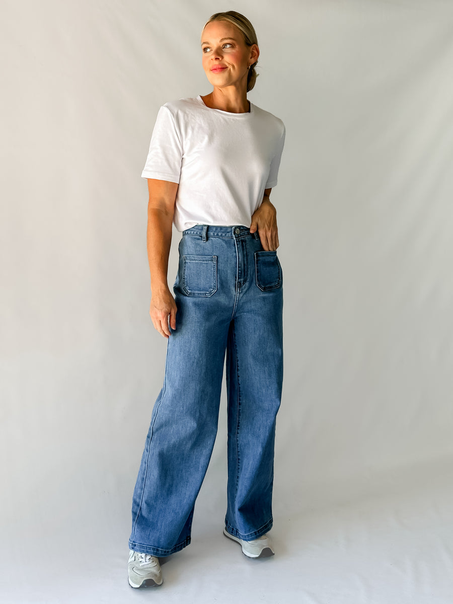 POSH JEANS - MID BLUE WASH