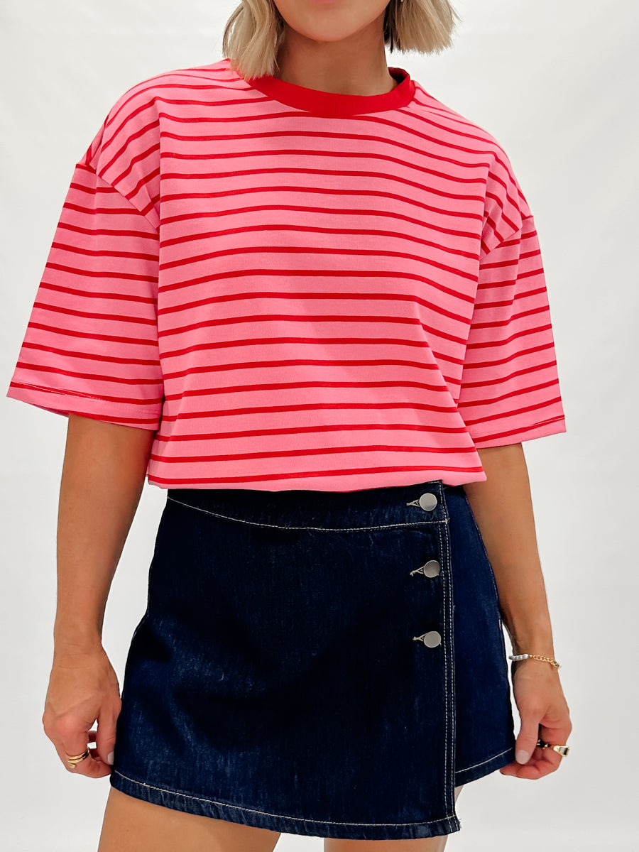 INDIGO DENIM SKORT