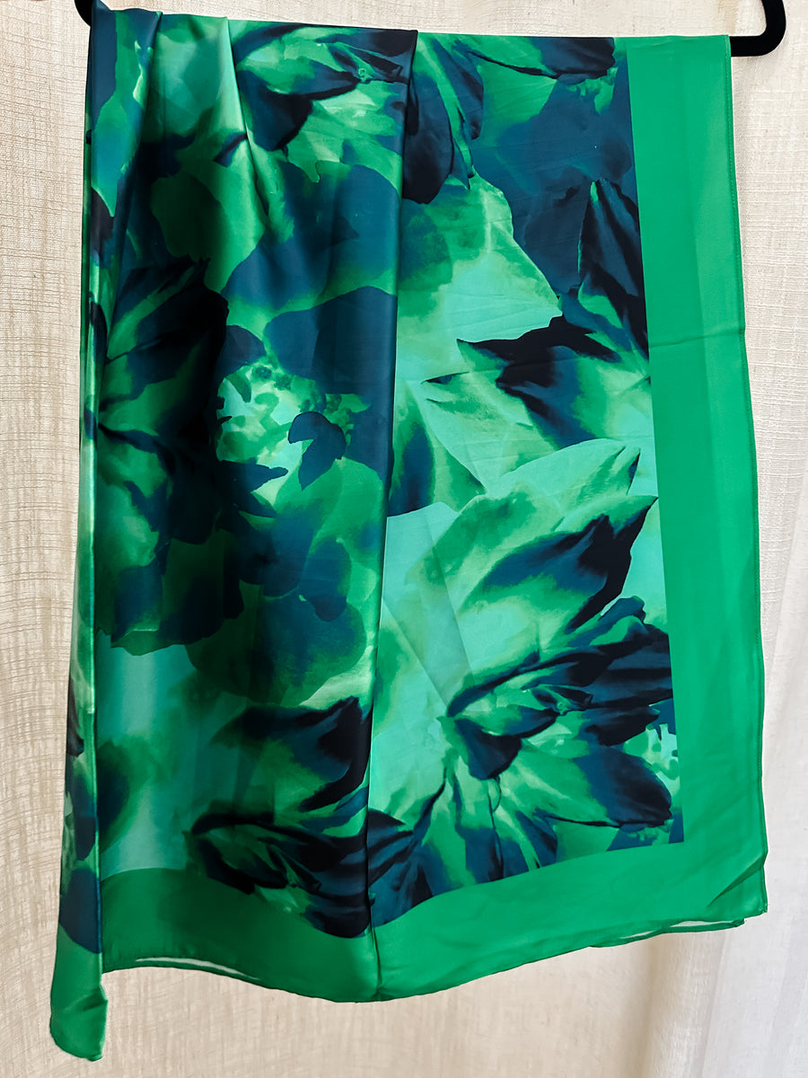 RHETT SCARF -  GREEN/BLUE