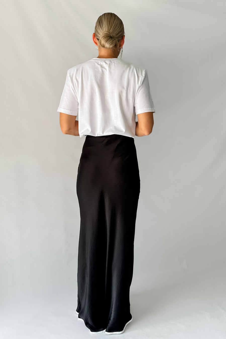 LOU SLIP SKIRT - BLACK