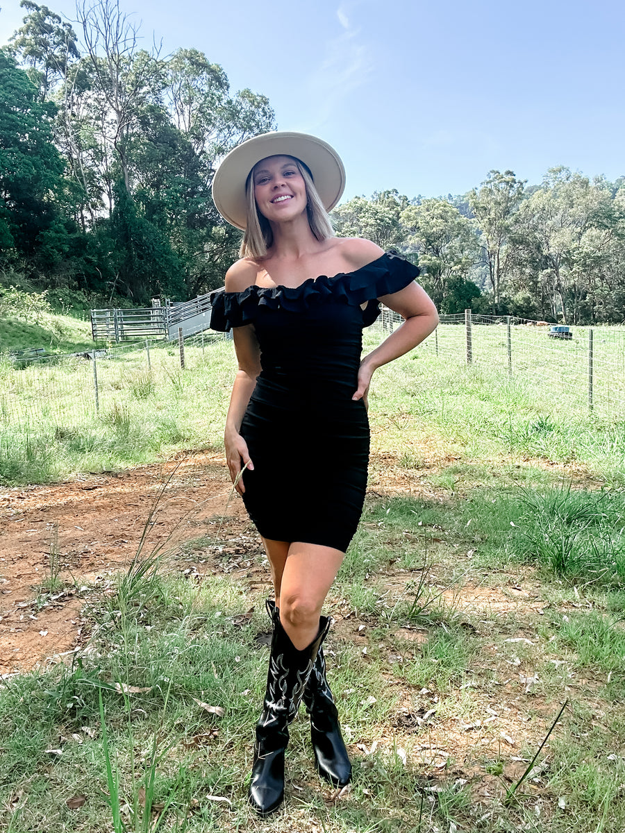 FRONT RUNNER DRESS - BLACK