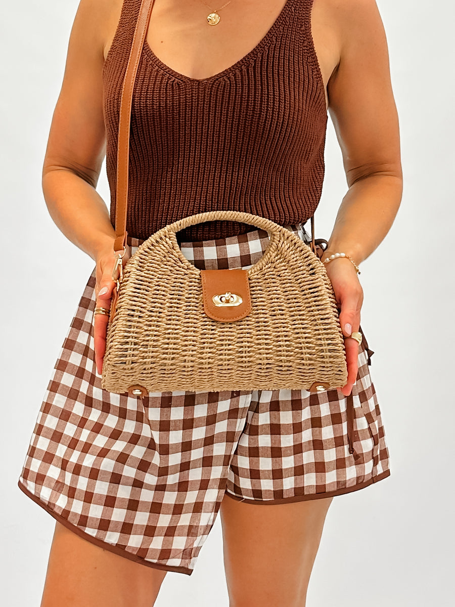 DUNE BAG - WOVEN TAN
