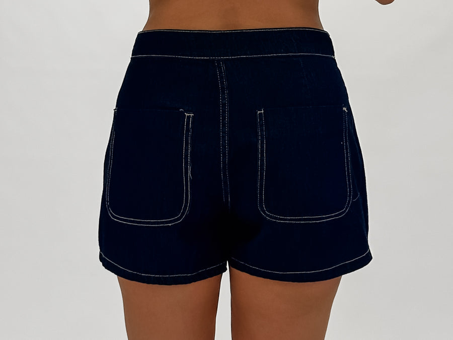 INDIGO DENIM SKORT