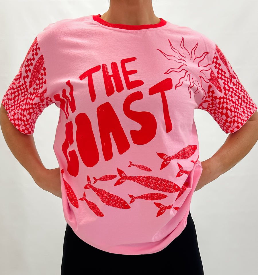 ON THE COAST TEE - PINK