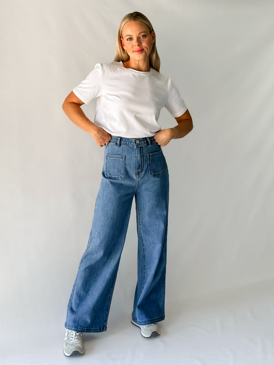 POSH JEANS - MID BLUE WASH