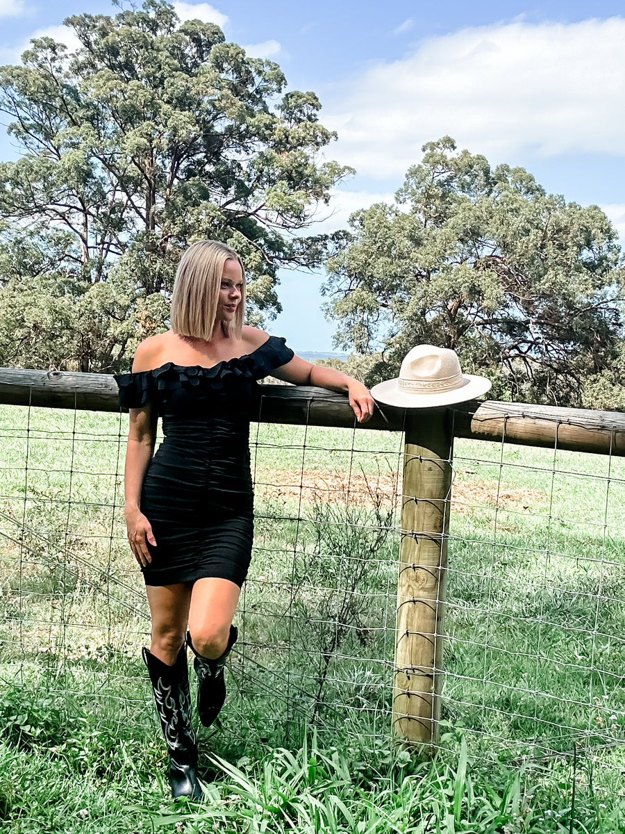 FRONT RUNNER DRESS - BLACK