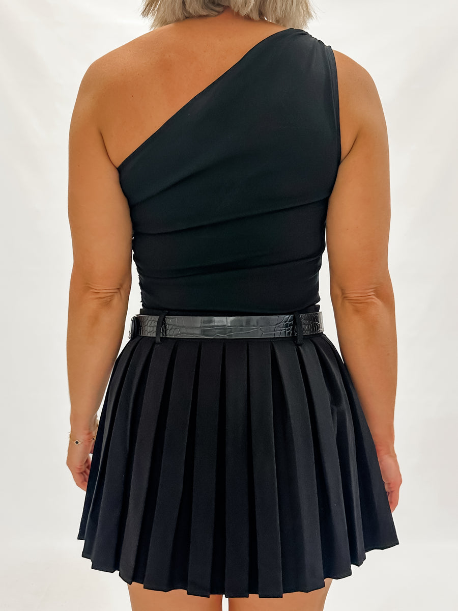 INTO THE NIGHT MINI SKIRT - BLACK