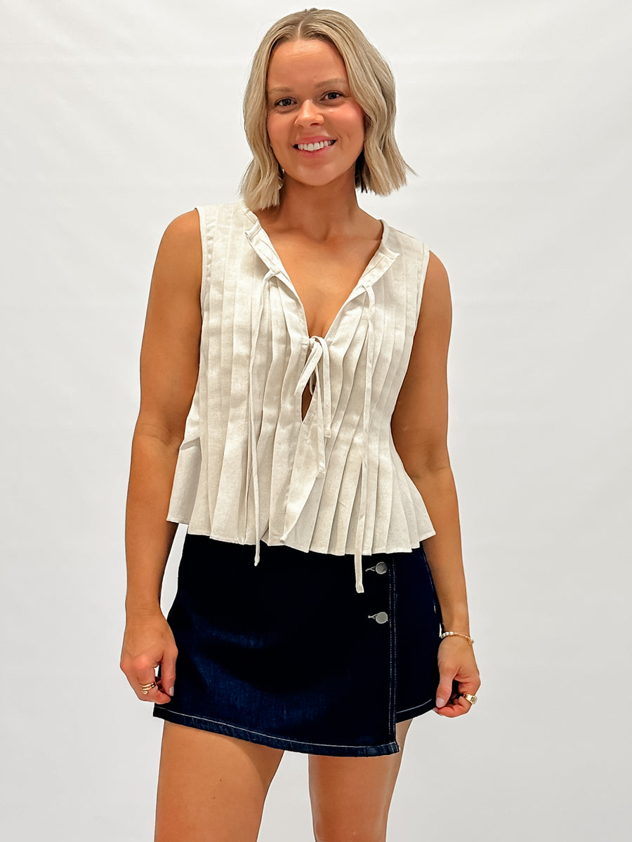 INDIGO DENIM SKORT