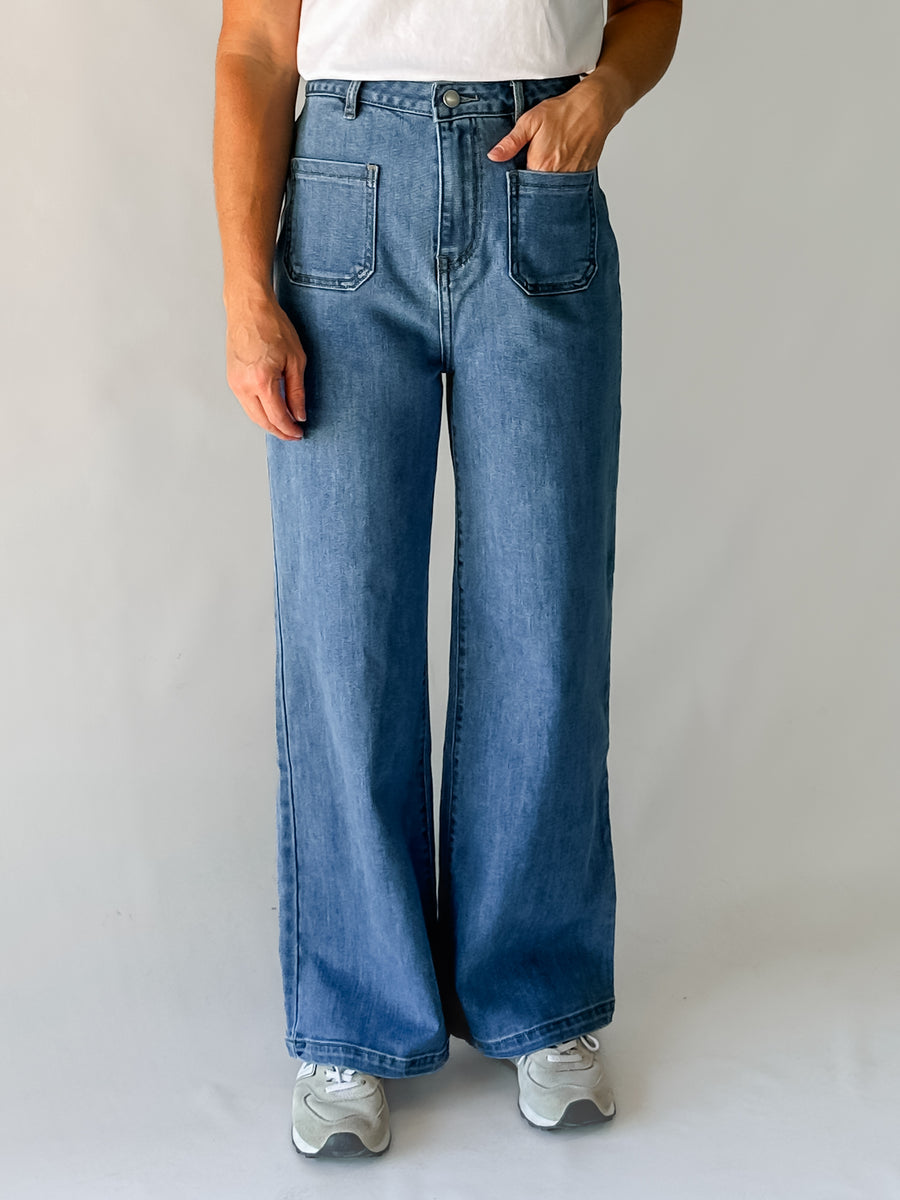 POSH JEANS - MID BLUE WASH