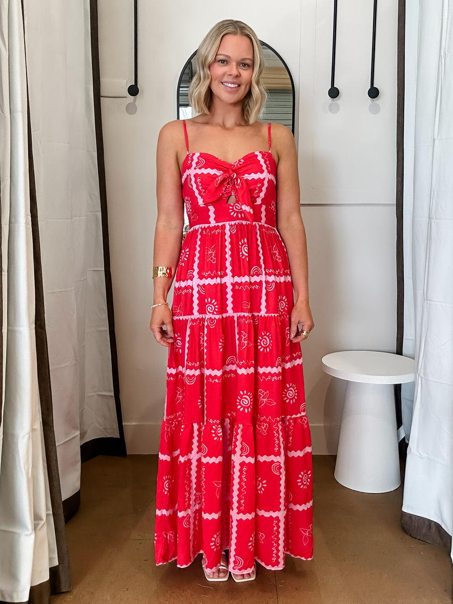 ROUGE HORIZON MAXI DRESS