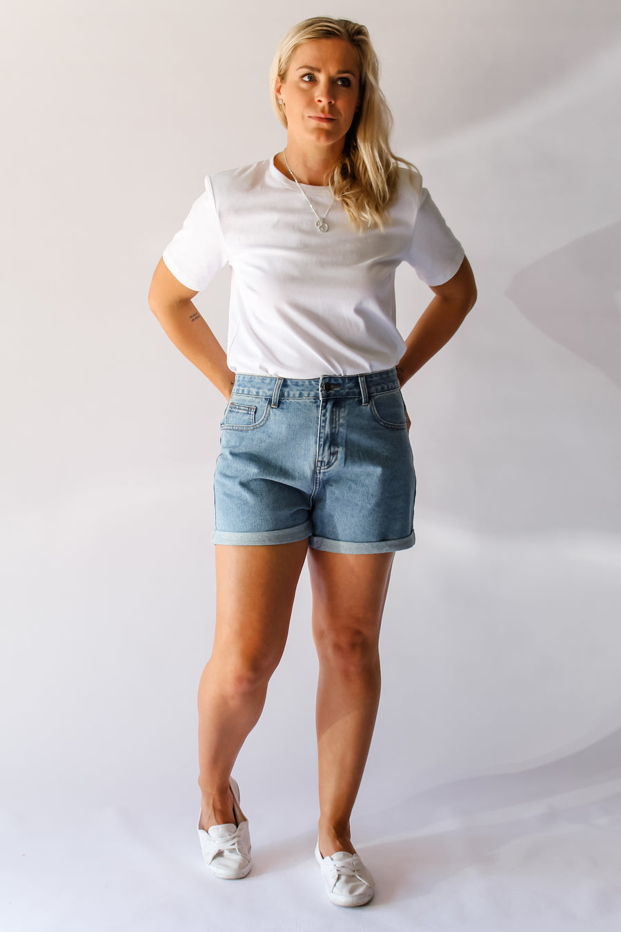 MADDOX DENIM SHORTS - BLUE