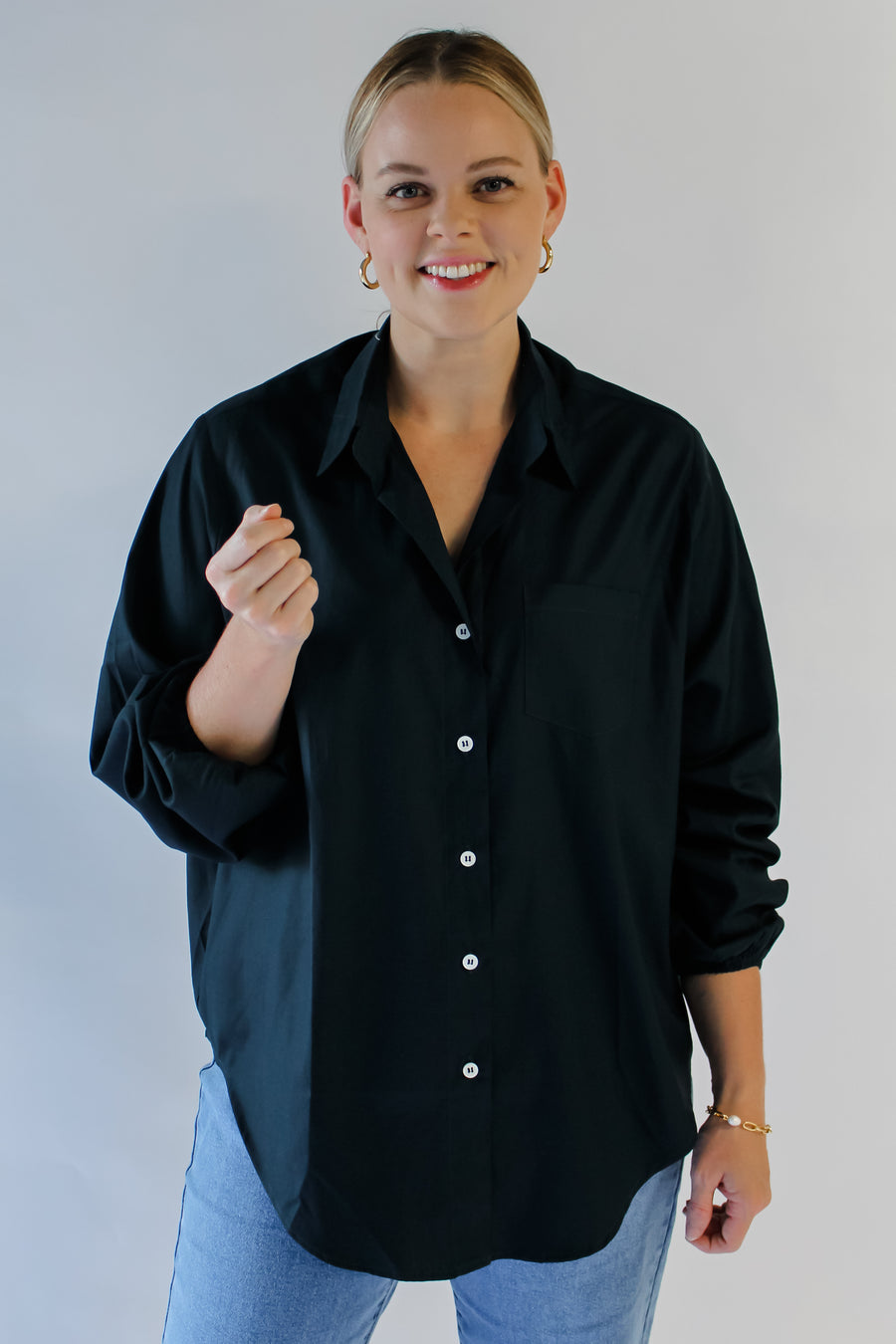 EMMELINE TOP - NAVY