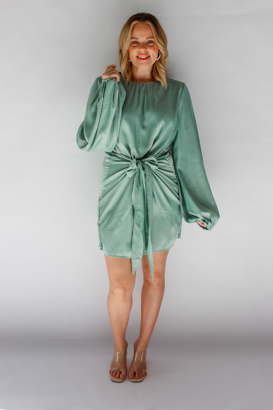 MAEVE DRESS - SAGE GREEN