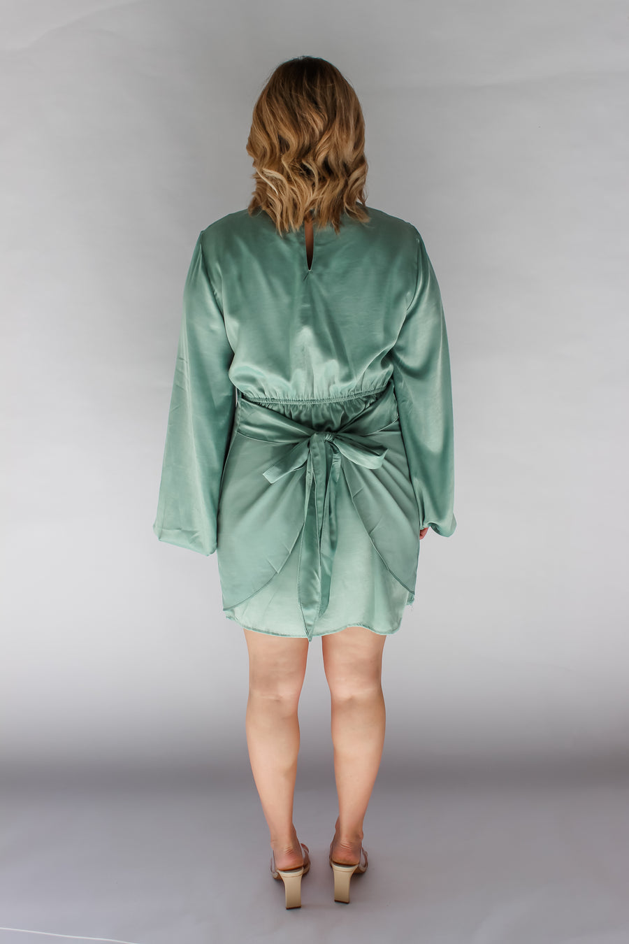 MAEVE DRESS - SAGE GREEN