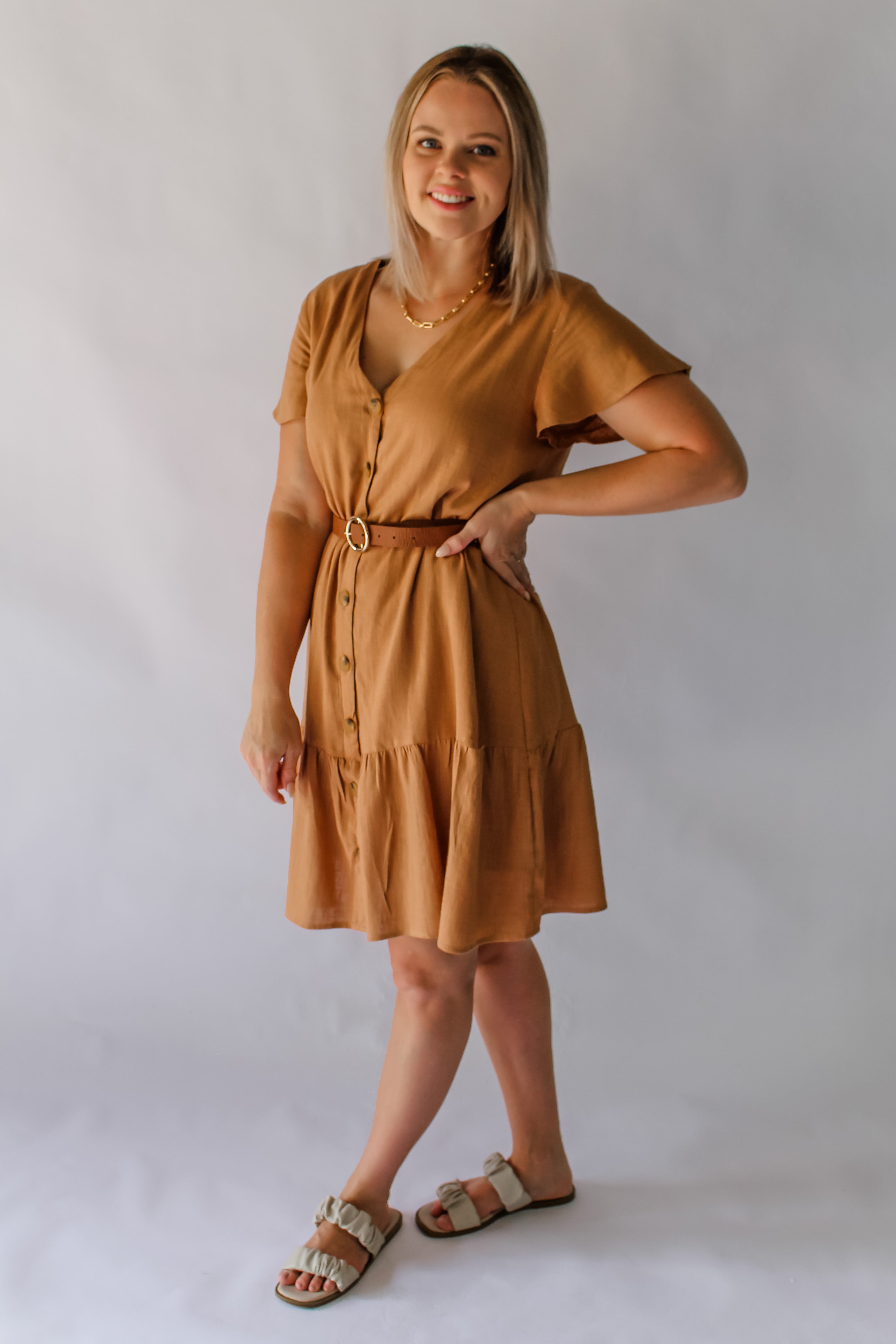 TIFF DRESS - RUST – Everyday Runway