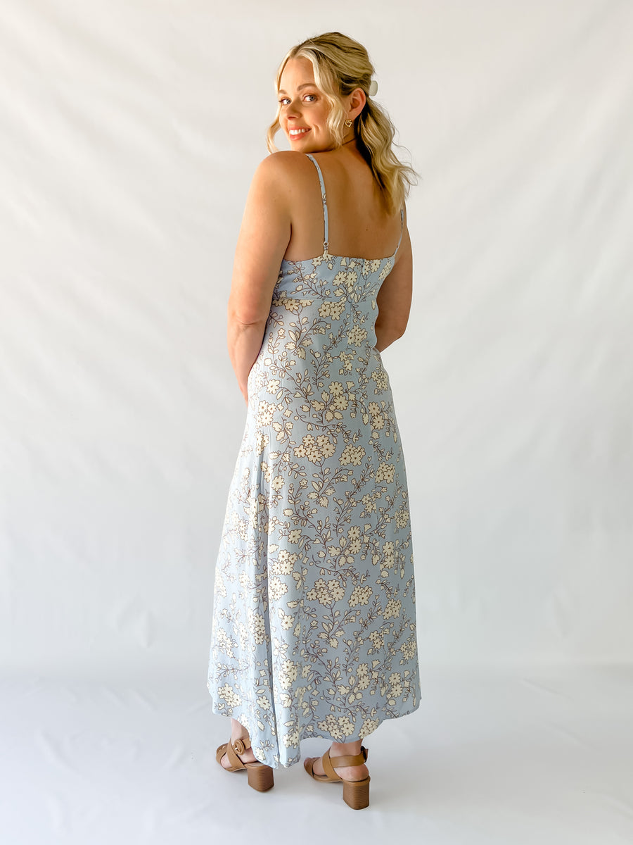 JASMINE DRESS - BLUE FLORAL
