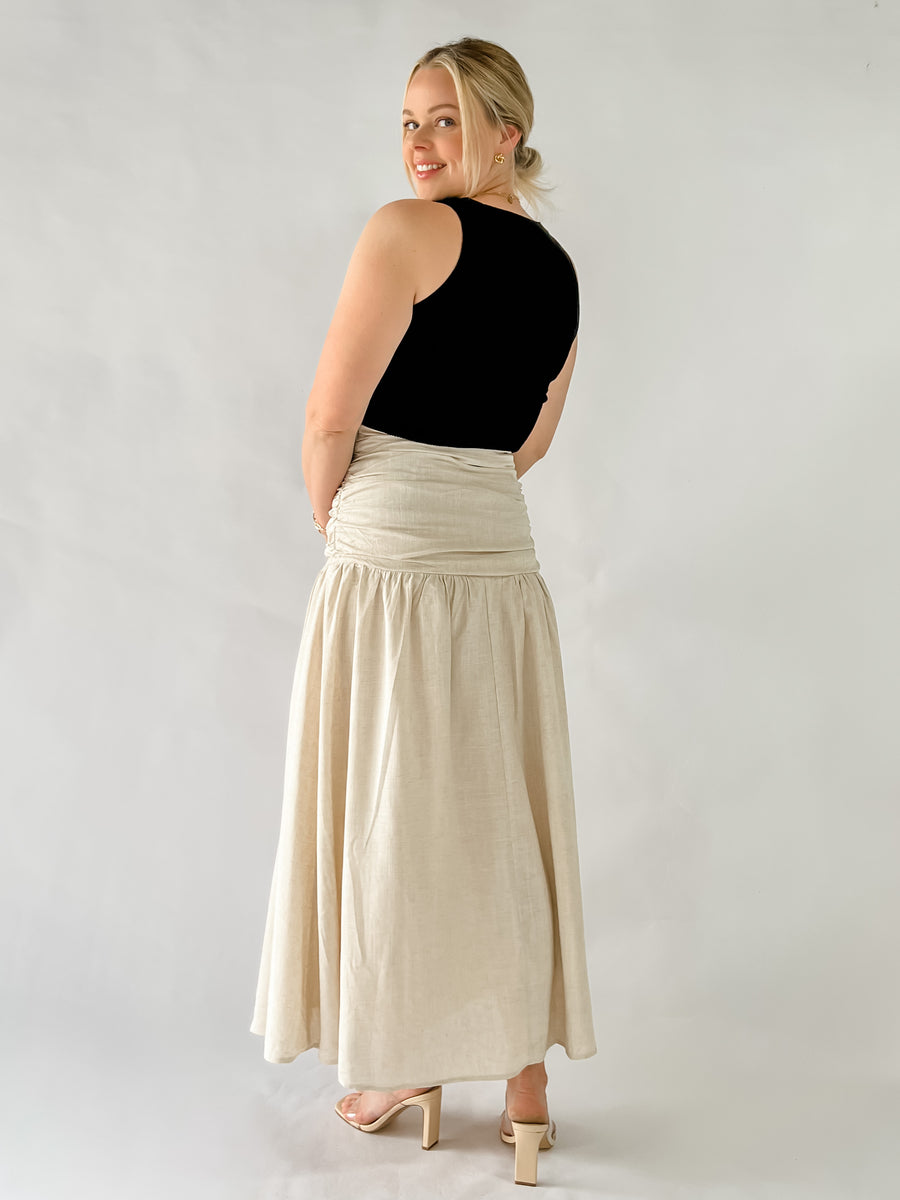 FRANCESCA SKIRT - OATMEAL